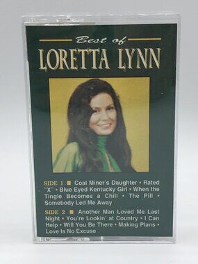 MCA Records Best Of Loretta Lynn 12 Hits 1988 Cassette Vintage